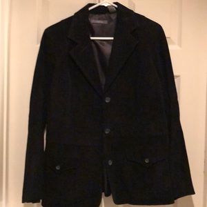 Liz Claiborne black suede blazer
